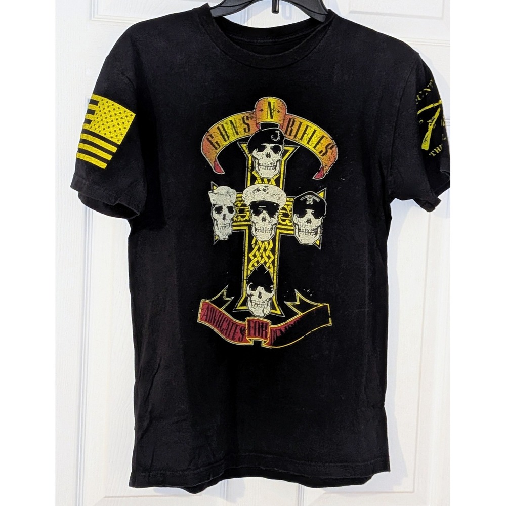 Grunt Style Guns N Rifles Military Skulls Graphic‎ T-Shirt S Pop Culture Mash Up
